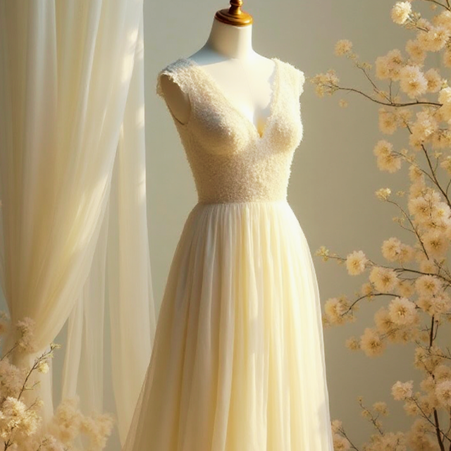 Ivory Lace Bridal Gown